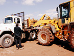 Loading Limestone Pallets