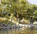 Limestone River Retaining Wall